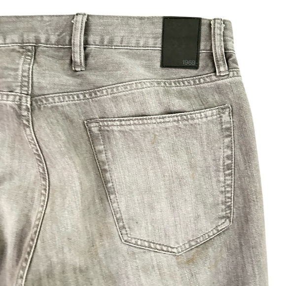 Men’s GAP 1969 Classic light Gray Straight denim Jeans stretch cotton 38 x 32 - Picture 5 of 8